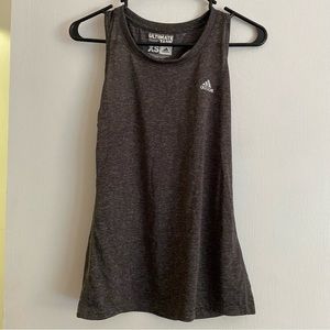 Adidas Gray Climalite Ultimate Racerback Active Tank Top XS